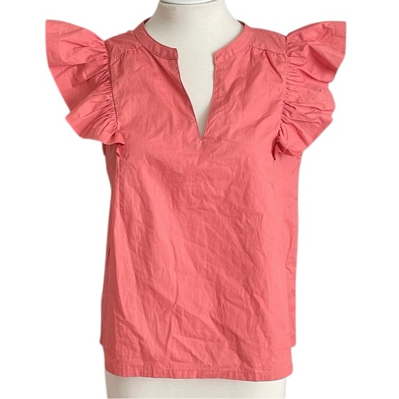 JOE'S JEANS V-Neck
Flutter Sleeve Top Size M - Picture 3 of 7